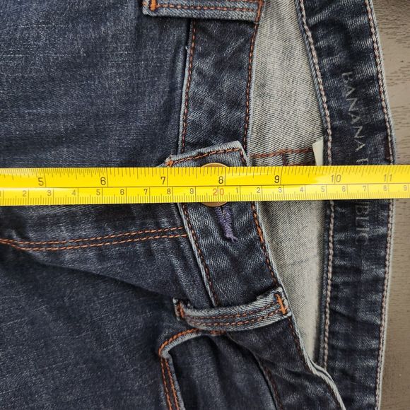 BANANA REPUBLIC Women's Blue Denim Skinny Jeans Mid Rise Size 27x31 - Picture 8 of 9
